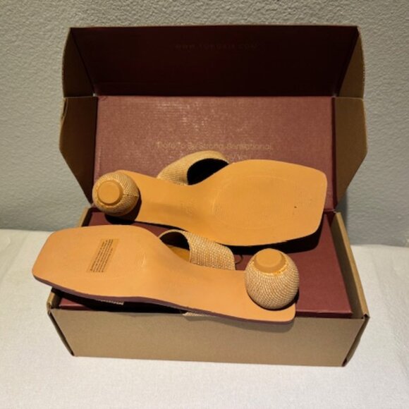 Torgeis Yara Orb Heel Sandals – Natural – Size 9 - Picture 5 of 5